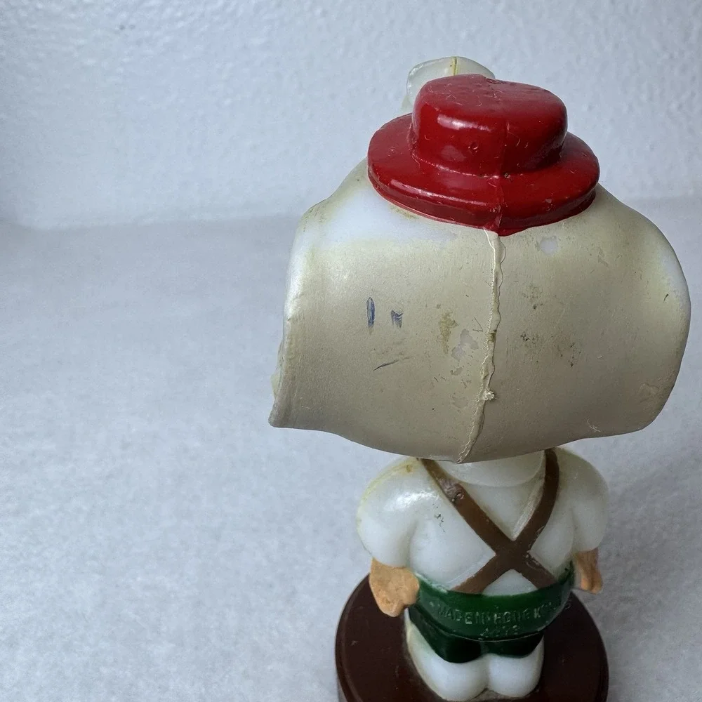 Vintage Plastic Bobble Head Nodder Elephant in Overalls -‎ Political